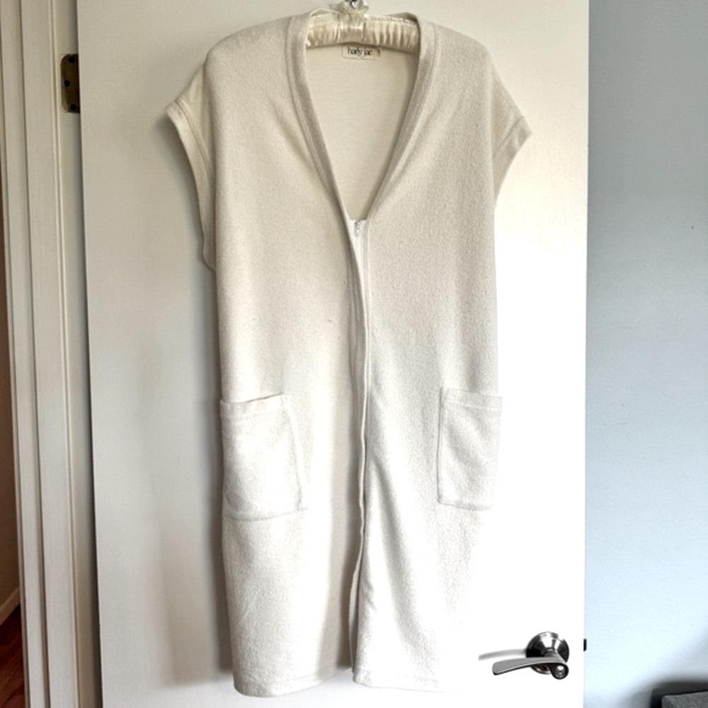 NWOT! Coco Terry Beach Coverup Dress summer robe capsule wardrobe L XL flaws - Picture 3 of 16